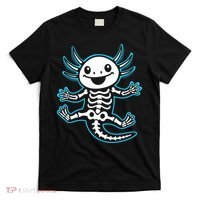 Funny Axolotl Skeleton X-Ray T-Shirt thumb 0