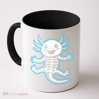 Funny Axolotl Skeleton X-Ray Coffee Mug thumb 0