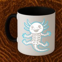 Funny Axolotl Skeleton X-Ray Coffee Mug thumb 2