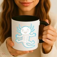 Funny Axolotl Skeleton X-Ray Coffee Mug thumb 3