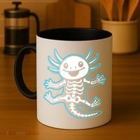 Funny Axolotl Skeleton X-Ray Coffee Mug thumb 4