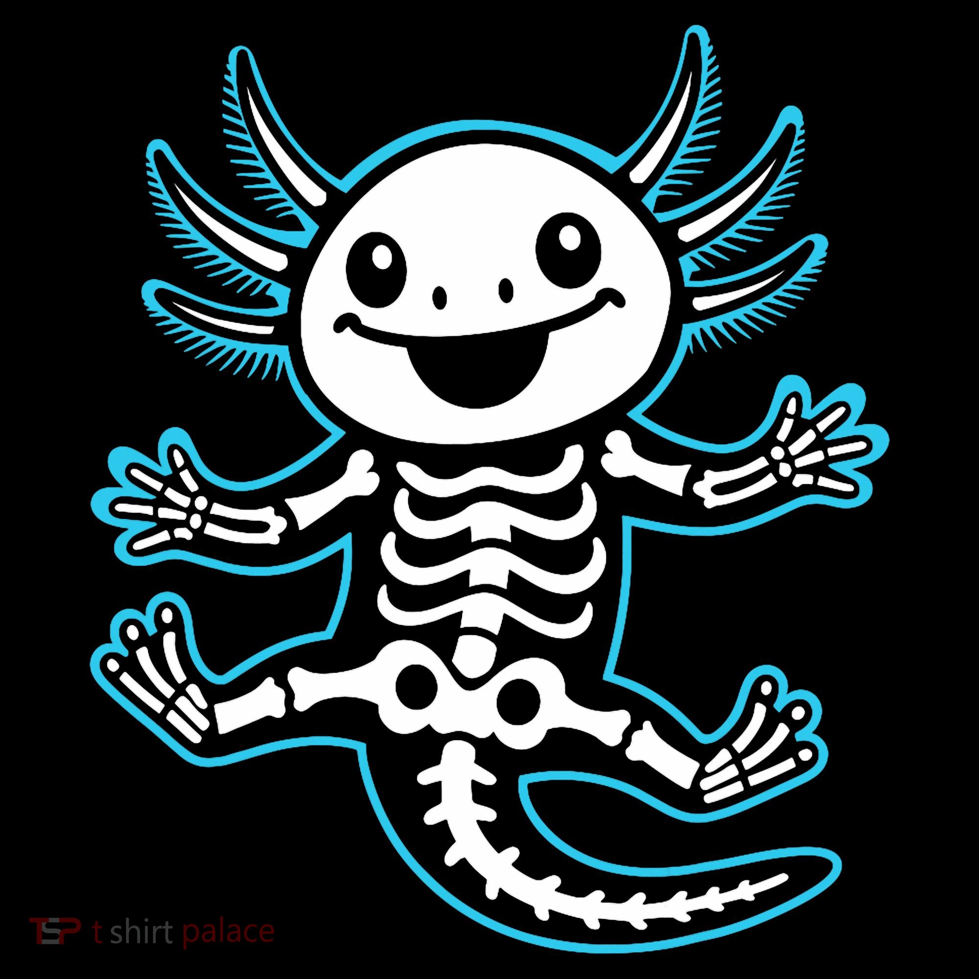 Funny Axolotl Skeleton X-Ray Coffee Mug