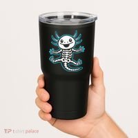 Funny Axolotl Skeleton X-Ray Tumbler thumb 2