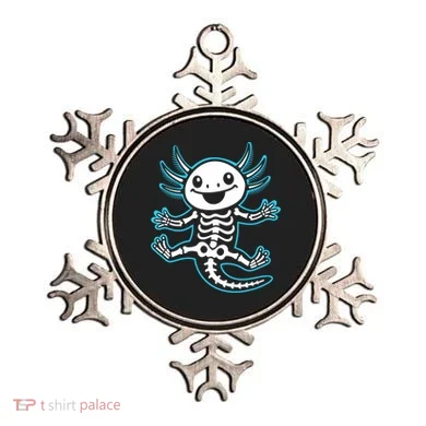 Funny Axolotl Skeleton X-Ray Ornament