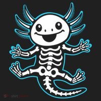 Funny Axolotl Skeleton X-Ray Hat thumb 2