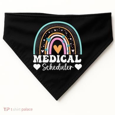 Funny Assistant Scheduler Application Day Medical Scheduler USA-Made Doggie Bandana