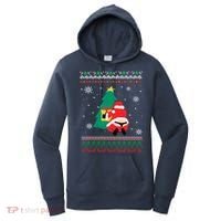Funny Adult Santa's Whale Tail Thongs Ugly Christmas Sweater Women's Hoodie thumb 0