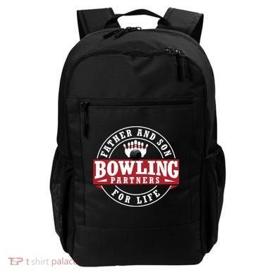 Father And Son Bowling Partners For Life Gift Backpack