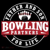 Father And Son Bowling Partners For Life Gift Women's Hoodie thumb 2