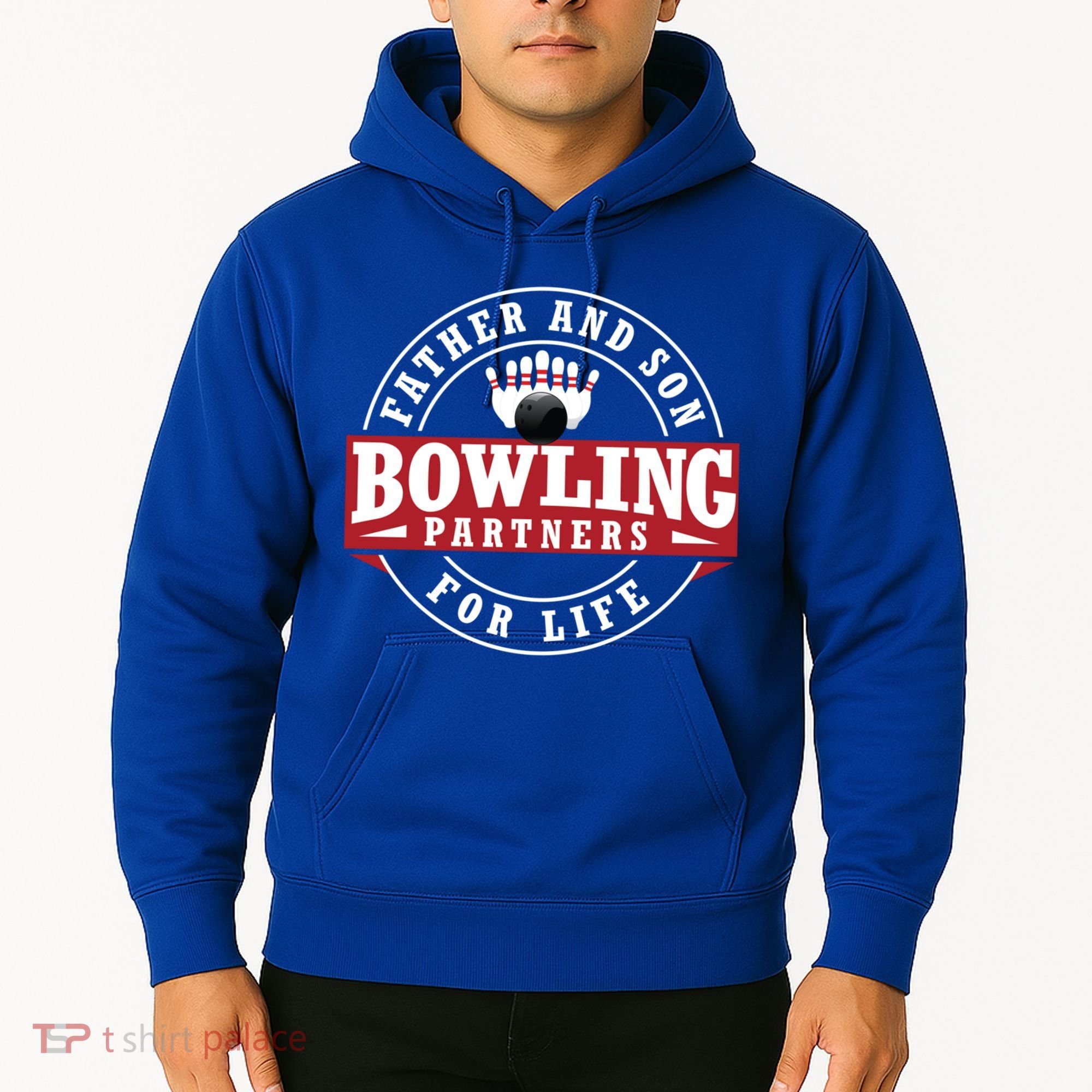 Father And Son Bowling Partners For Life Gift Hoodie