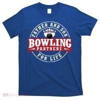 Father And Son Bowling Partners For Life Gift T-Shirt thumb 0