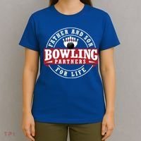Father And Son Bowling Partners For Life Gift T-Shirt thumb 4