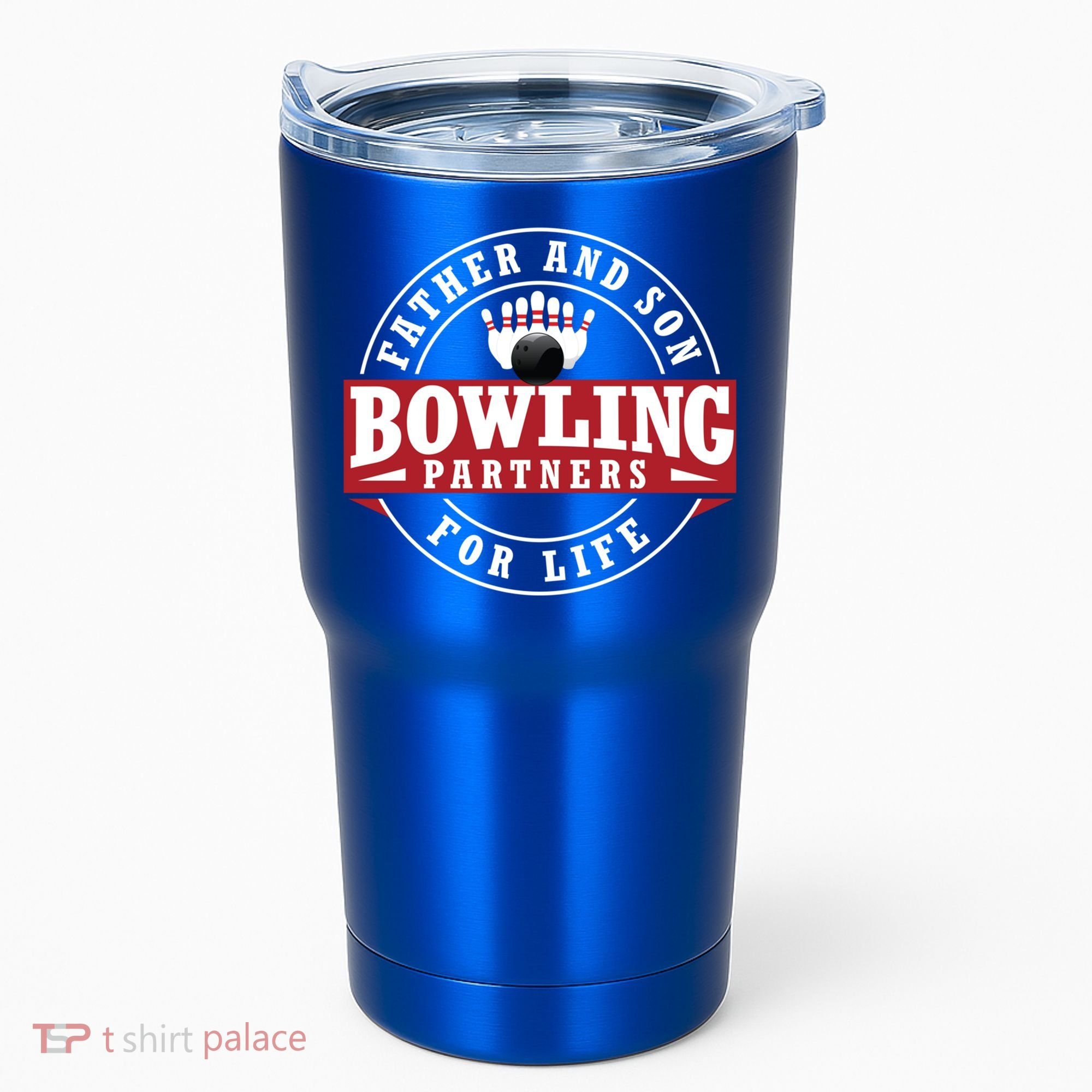 Father And Son Bowling Partners For Life Gift Tumbler
