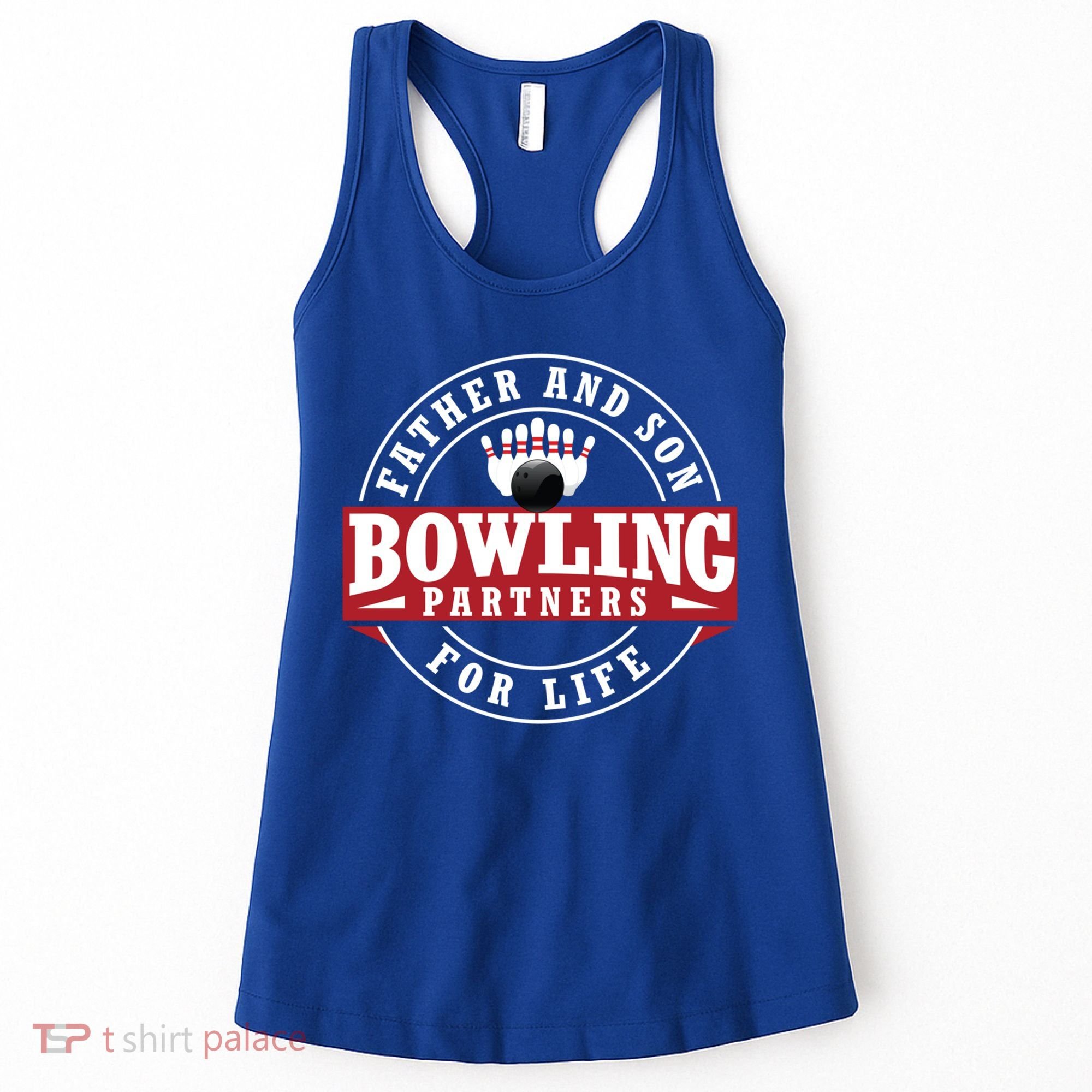 Father And Son Bowling Partners For Life Gift Women's Tank Top