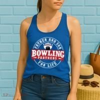 Father And Son Bowling Partners For Life Gift Women's Tank Top thumb 2