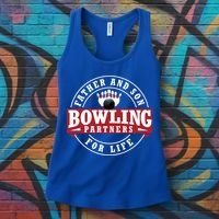 Father And Son Bowling Partners For Life Gift Women's Tank Top thumb 3