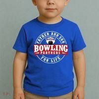 Father And Son Bowling Partners For Life Gift Toddler T-Shirt thumb 2
