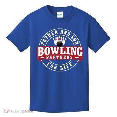 Father And Son Bowling Partners For Life Gift Kids T-Shirt