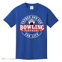 Father And Son Bowling Partners For Life Gift Kids T-Shirt thumb 0
