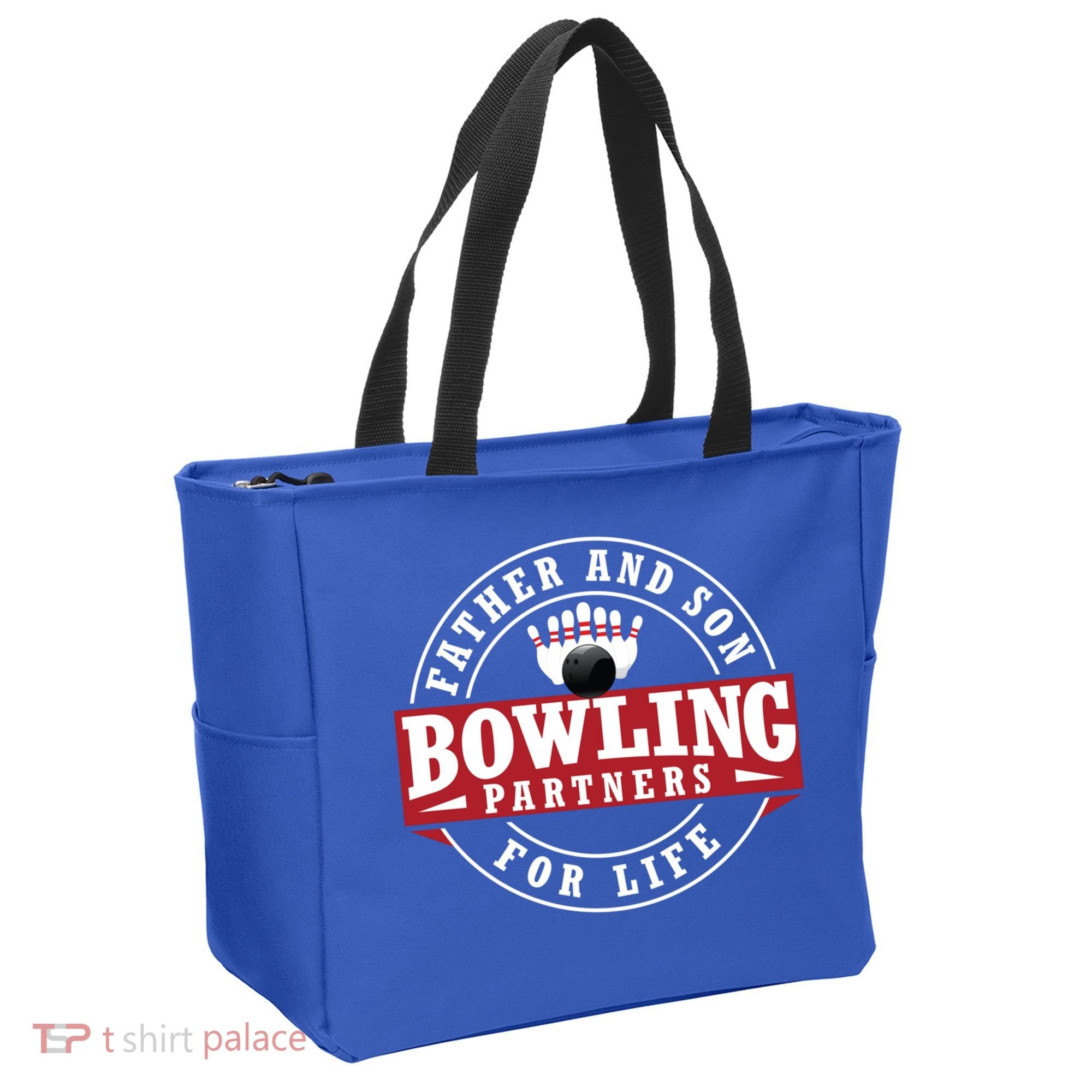 Father And Son Bowling Partners For Life Gift Tote Bag