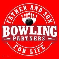 Father And Son Bowling Partners For Life Gift Santa Hat thumb 1