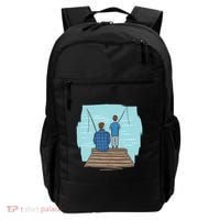 Father And Son Fishing Partners For Life Gift Backpack thumb 0