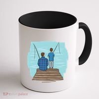 Father And Son Fishing Partners For Life Gift Coffee Mug thumb 1