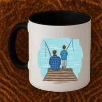 Father And Son Fishing Partners For Life Gift Coffee Mug thumb 2