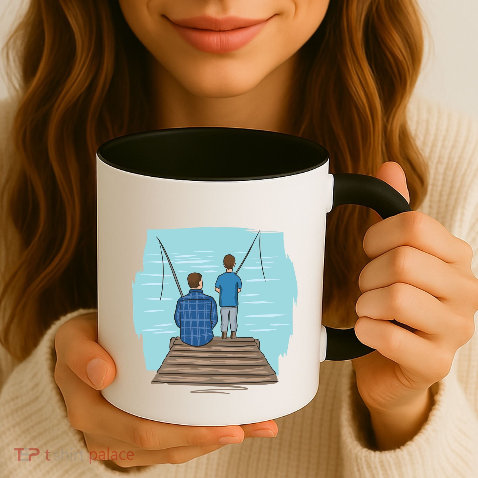 Father And Son Fishing Partners For Life Gift Coffee Mug