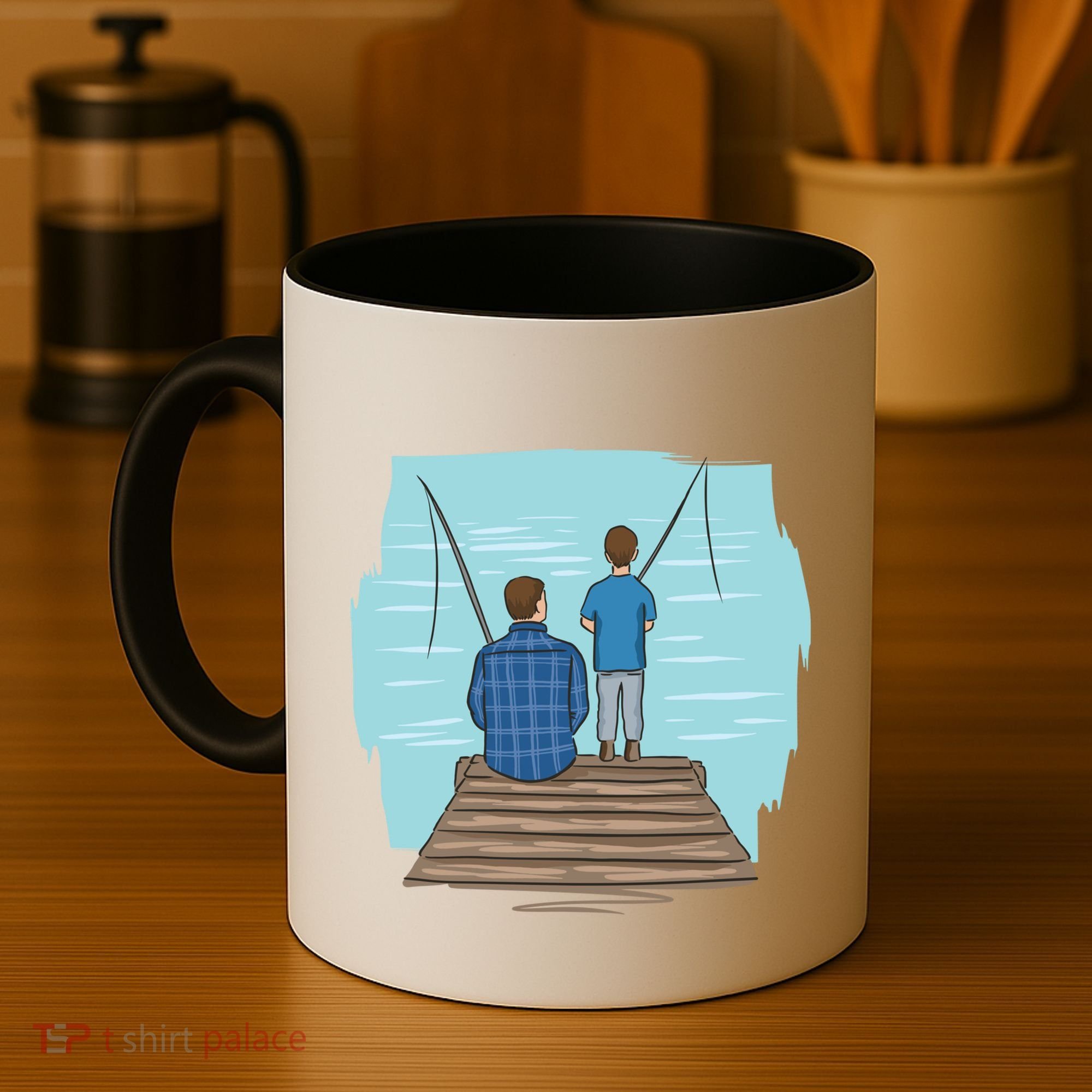 Father And Son Fishing Partners For Life Gift Coffee Mug