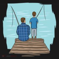 Father And Son Fishing Partners For Life Gift Women's Hoodie thumb 2