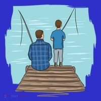 Father And Son Fishing Partners For Life Gift Coaster thumb 2