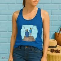 Father And Son Fishing Partners For Life Gift Women's Tank Top thumb 2