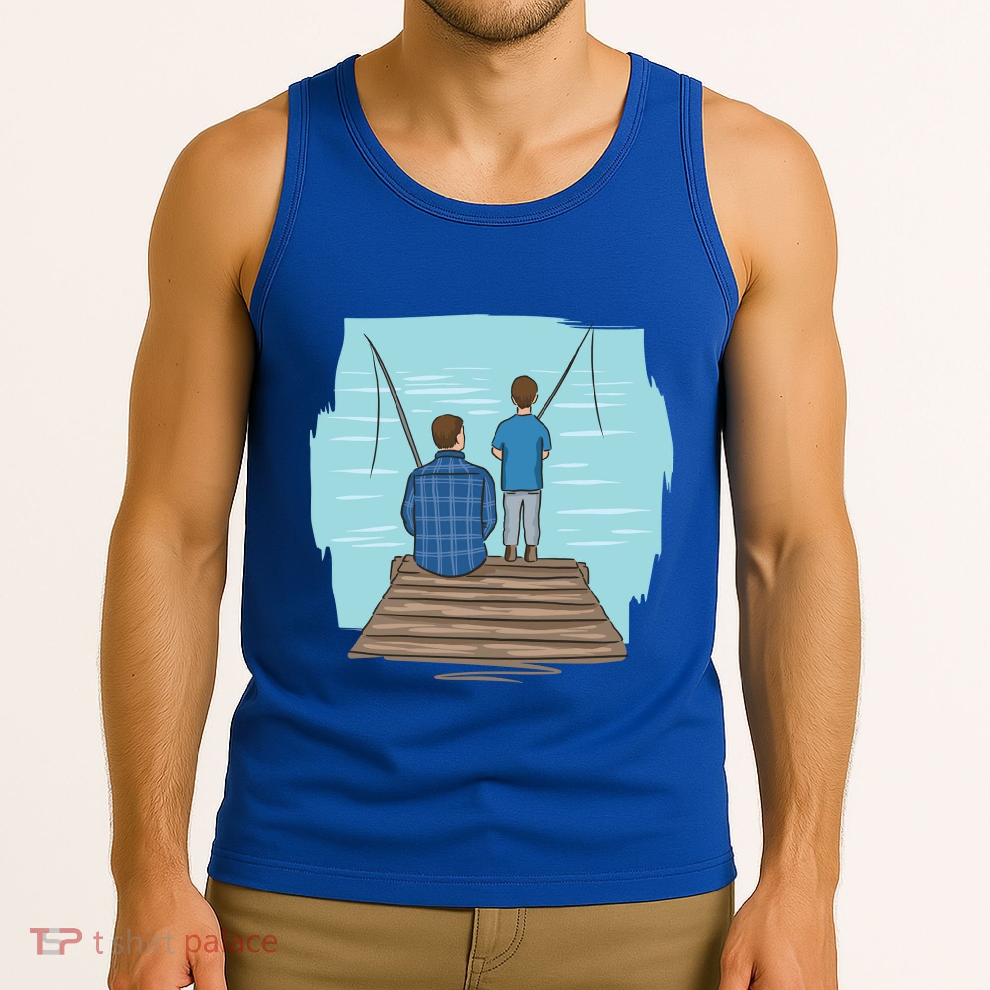 Father And Son Fishing Partners For Life Gift Tank Top