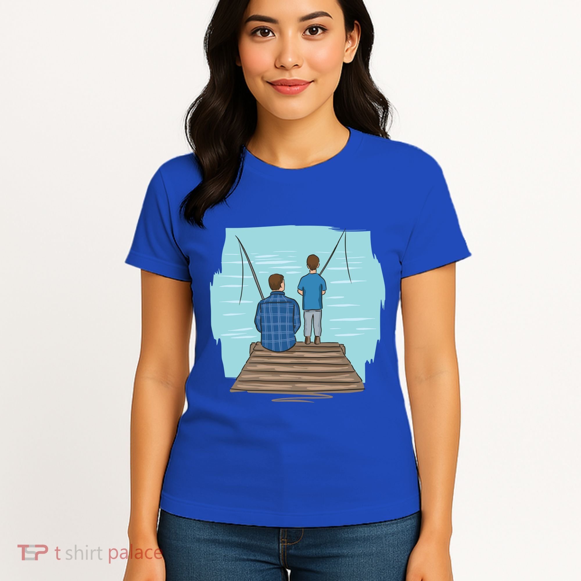 Father And Son Fishing Partners For Life Gift Women's T-Shirt