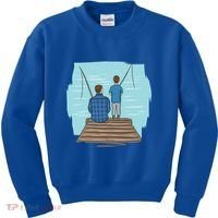 Father And Son Fishing Partners For Life Gift Kids Sweatshirt thumb 0