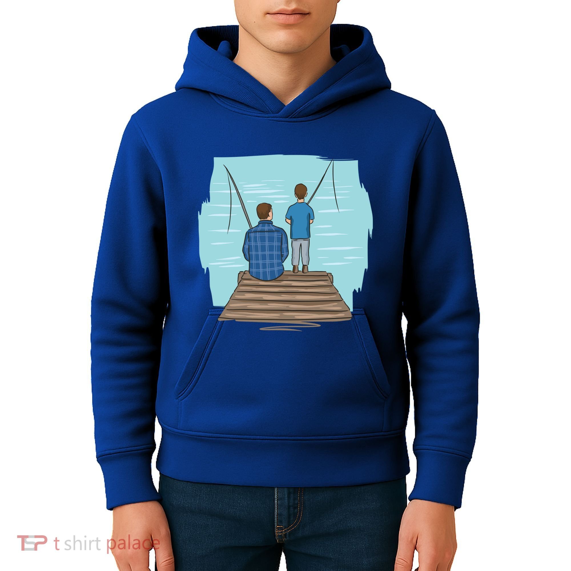 Father And Son Fishing Partners For Life Gift Kids Hoodie