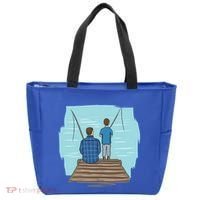Father And Son Fishing Partners For Life Gift Tote Bag thumb 0