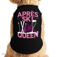 Funny Apres Ski Queen Skiing Winter Sports Party Fun Doggie Tank thumb 0
