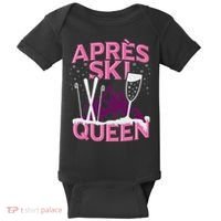 Funny Apres Ski Queen Skiing Winter Sports Party Fun Baby Bodysuit thumb 0