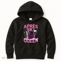 Funny Apres Ski Queen Skiing Winter Sports Party Fun Kids Hoodie thumb 0