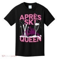 Funny Apres Ski Queen Skiing Winter Sports Party Fun Kids T-Shirt thumb 0