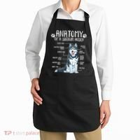 Funny Anatomy Siberian Husky Dog Lover TShirt Apron thumb 2