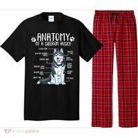 Funny Anatomy Siberian Husky Dog Lover TShirt Pajama Set thumb 0