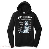 Funny Anatomy Siberian Husky Dog Lover TShirt Women's Hoodie thumb 0