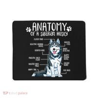 Funny Anatomy Siberian Husky Dog Lover TShirt Mousepad thumb 0