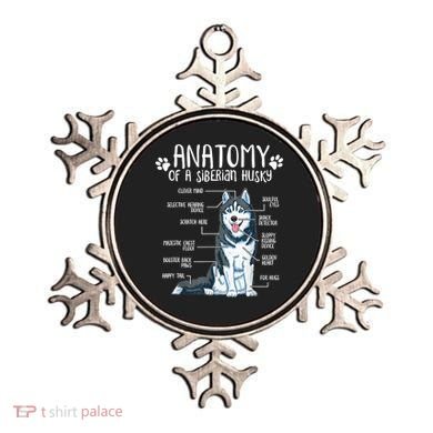 Funny Anatomy Siberian Husky Dog Lover TShirt Ornament