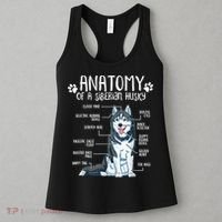 Funny Anatomy Siberian Husky Dog Lover TShirt Women's Tank Top thumb 3