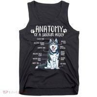 Funny Anatomy Siberian Husky Dog Lover TShirt Tank Top thumb 0