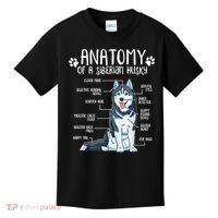 Funny Anatomy Siberian Husky Dog Lover TShirt Kids T-Shirt thumb 0